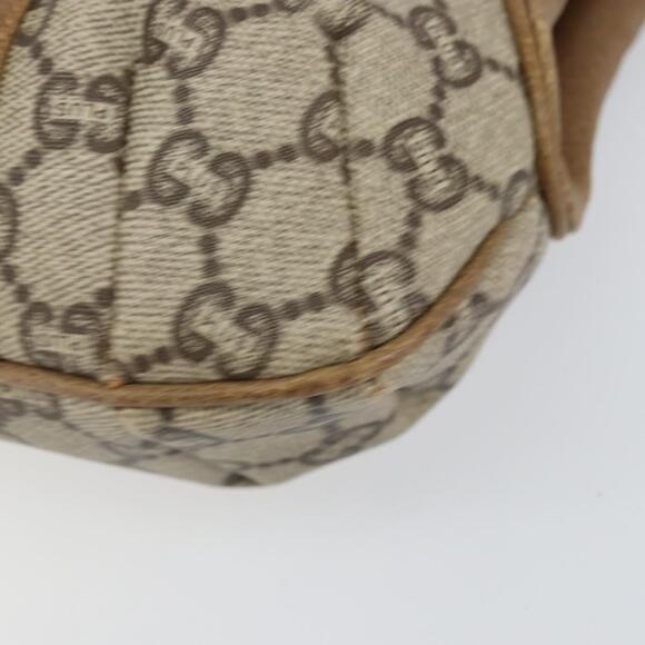 GUCCI GG Plus Supreme Shoulder Bag PVC Leather Beige Gold Auth th6331 - Picture 14 of 16